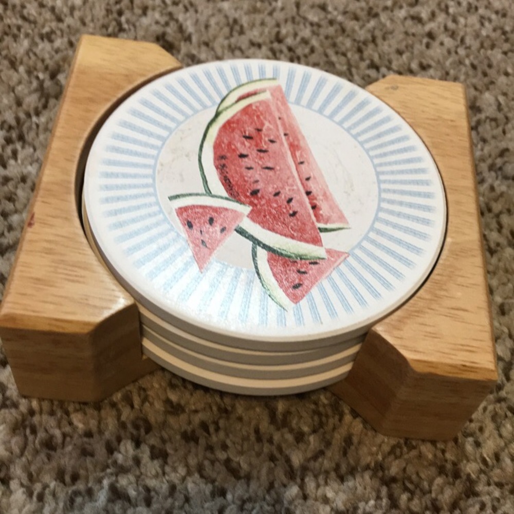 Watermelon Coasters Set